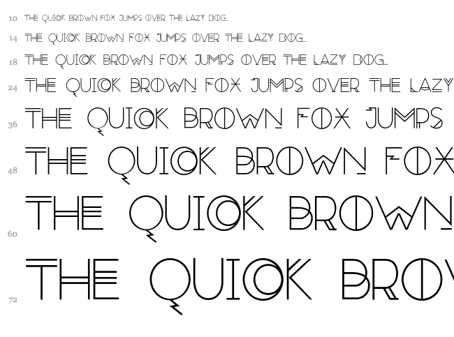 Red Moon Rising font waterfall